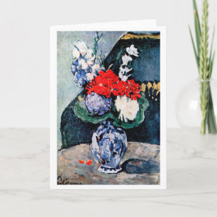 Bouquet with Little Delft, Paul Cezanne Card