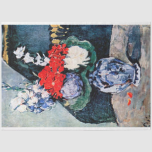 Bouquet with Little Delft, Paul Cezanne Tissue Paper
