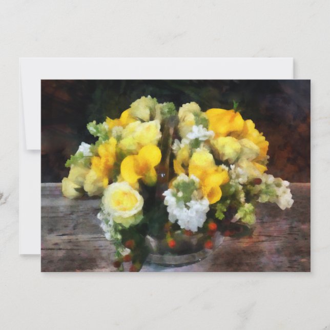 Bouquet With Roses and Calla Lilies (Front)