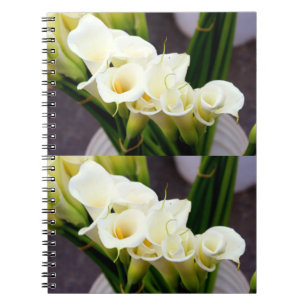 bouquets of calla lilies notebook