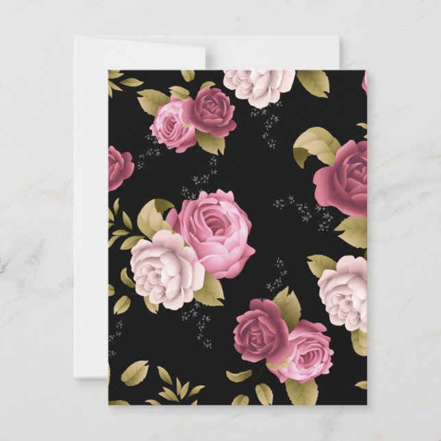 Bouquets of Roses 3 Card (Front)