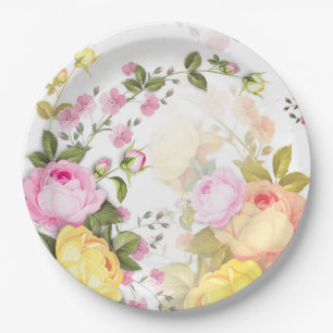 Bouquets of Roses 4 Paper Plate