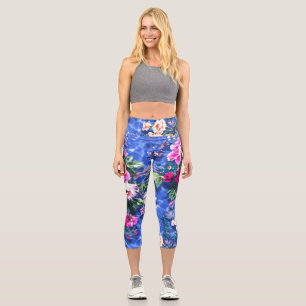 Bouquets with roses capri leggings