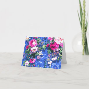Bouquets with roses thank you card