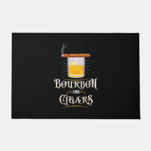 Bourbon And Cigars Doormat