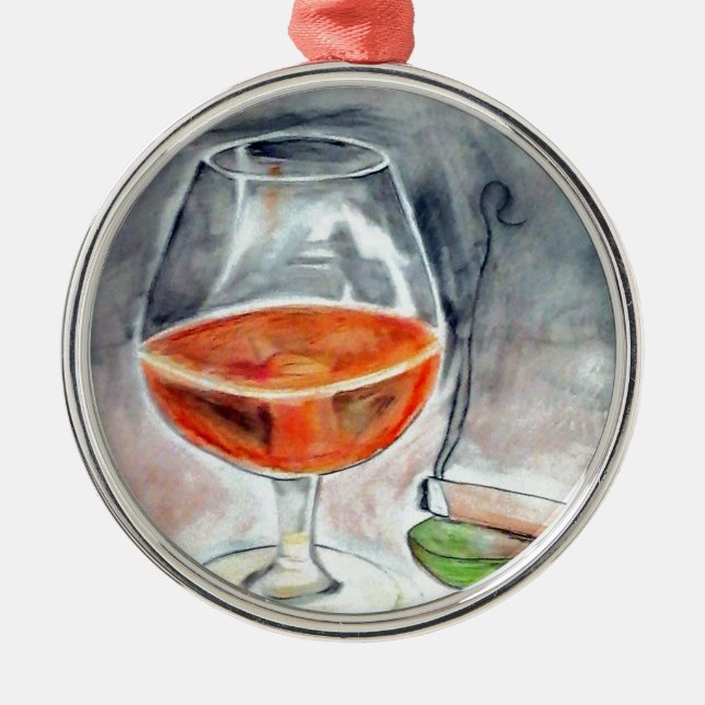 Bourbon and Smoke Metal Tree Decoration (Front)