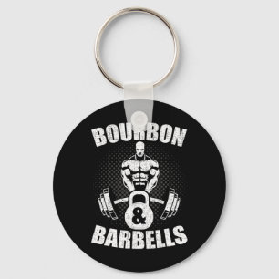 Bourbon Barbells Fitness Bodybuilding Weightliftin Key Ring
