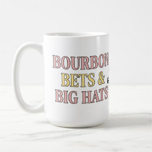 Bourbon Bets & Big Hats Retro Social Club Horse Coffee Mug
