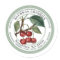Bourbon Cherries Label with Vintage Cherry 