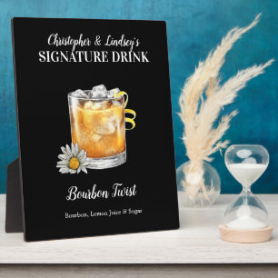Bourbon Drink • PERSONALIZE this Signature Drink P Plaque