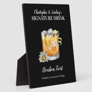Bourbon Drink • PERSONALIZE this Signature Drink  Plaque