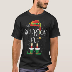 Bourbon Elf Family Matching Christmas Group Funny T-Shirt