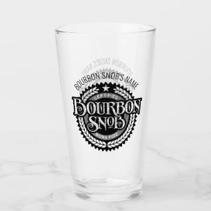 Bourbon Snob - funny whiskey drinker Glass