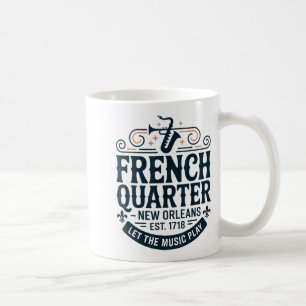 Bourbon Street French Quarter New Orleans Mardi Gr Coffee Mug