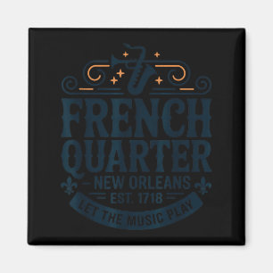 Bourbon Street French Quarter New Orleans Mardi Gr Magnet