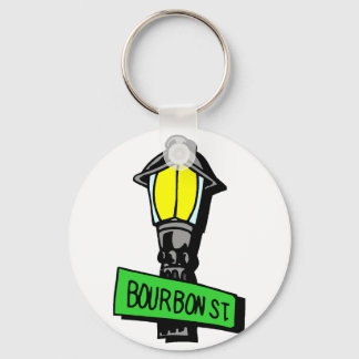 Bourbon Street Mardi Gras Key Ring