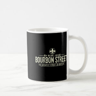Bourbon Street New Orleans Louisiana Distressed  Coffee Mug