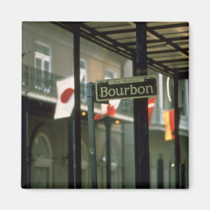 Bourbon Street Sign in New Orleans Magnet