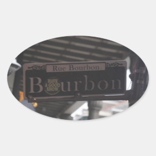 Bourbon Street Sign Stickers