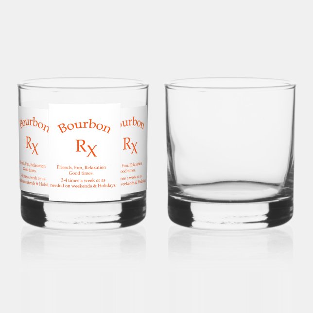 Bourbon  whiskey glass (Front)