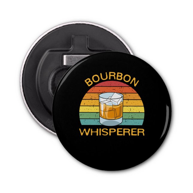 Bourbon Whisperer Whiskey Bourbon Drinking Gift Bottle Opener (Front)