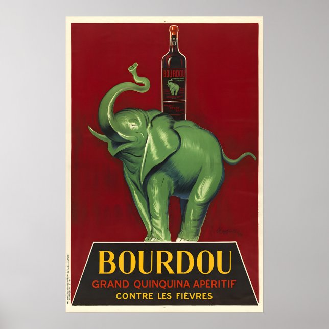 Bourdou Vintage Aperitif Poster (Front)