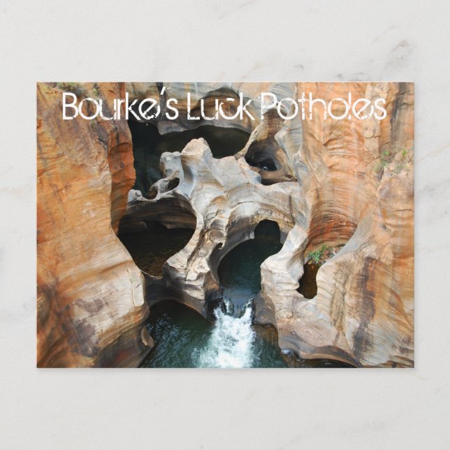 Bourke's Luck Potholes, Mpumalanga, South Africa Postcard (Front)