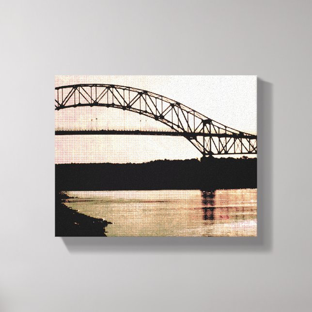 Bourne Bridge 1 Canvas Print (Front)