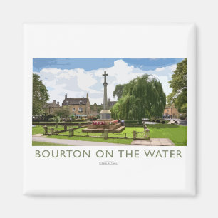 Bourton on the Water Railway Poster Magnet