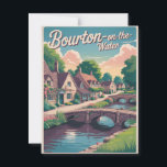 Bourton on the water vintage postcard<br><div class="desc">Capture the enchanting charm of Bourton-on-the-Water with this vintage-style postcard. Featuring the village’s iconic stone bridges arching over the gentle River Windrush,  quaint cottages,  and peaceful waterways,  the design reflects the timeless beauty of this beloved Cotswolds destination. Perfect for travelers,  collectors,  and lovers of classic English countryside scenes.</div>