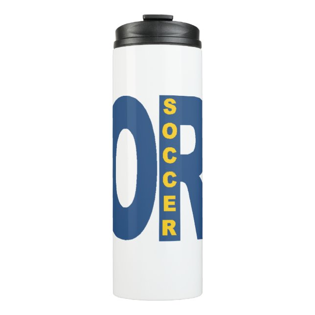 Bouteille isotherme blanche  OREGON  SOCCER  Thermal Tumbler (Front)