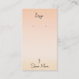 Boutique Blush "Glittery" Earring Display Card