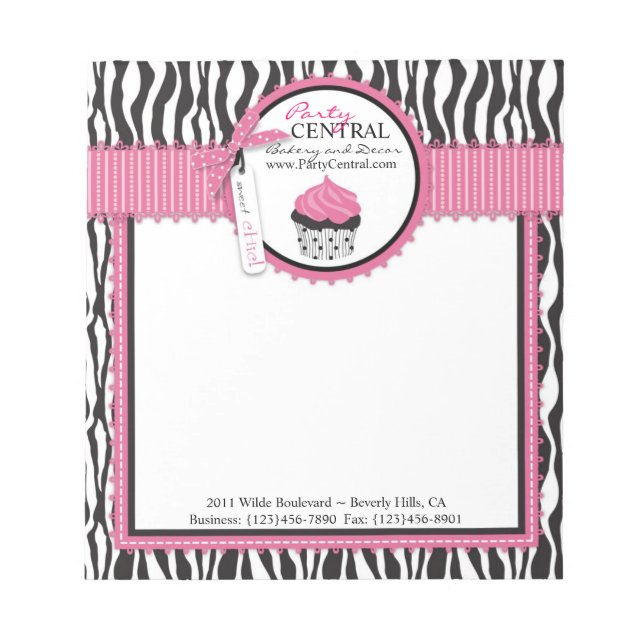 Boutique Chic Business Mini Notepad (Front)
