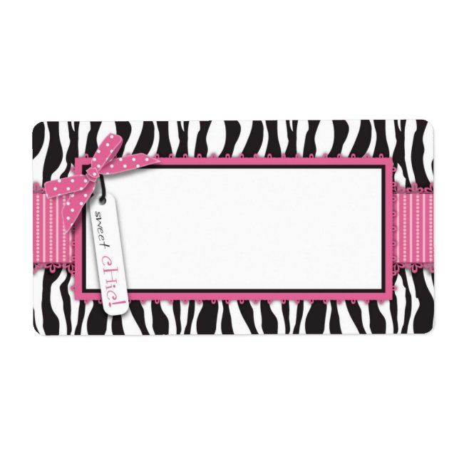 Boutique Chic Cupcake Name Tag (Front)