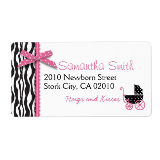 Boutique Chic Girl Shipping Label