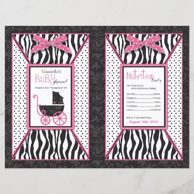 Boutique Chic Popcorn Wrapper (Front)