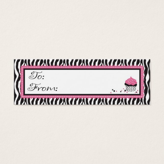 Boutique Chic Skinny Gift Tag (Front)