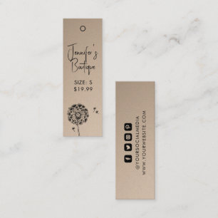 Boutique Clothing Floral Small Business Branding Calling Card