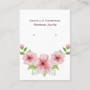 Boutique Floral Botanical Jewellery Earring Displa Business Card