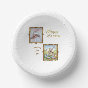 Boutique Gold Frame Photo Keepsake Paper Plate
