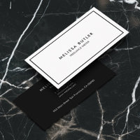 Boutique Luxury Minimal Professional Black White 