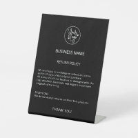 Boutique Return Policy Clothing Store Plaque 