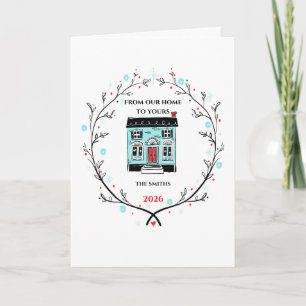 Boutique stationery style Holiday Greeting Card