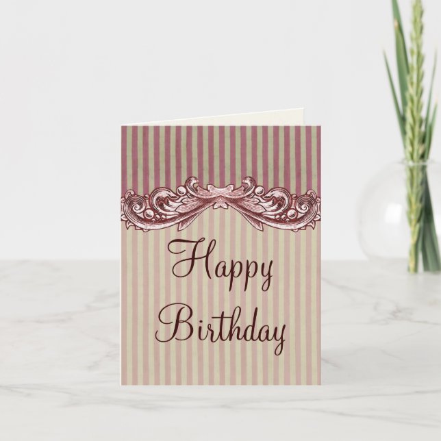 Boutique Stripes ~ Card / Invitations (Front)
