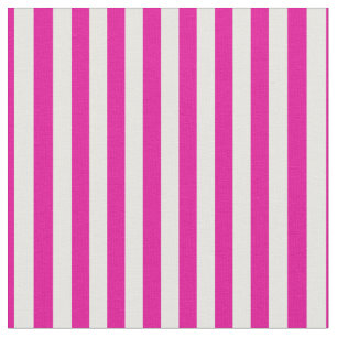 Boutique Stripes - Fabric White Pink