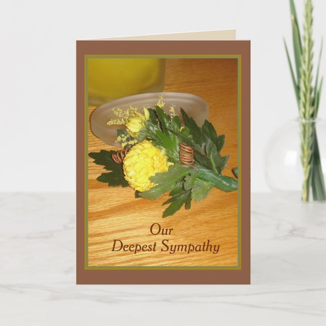 "Boutonniere" Sympathy Card w/Envelope (Front)