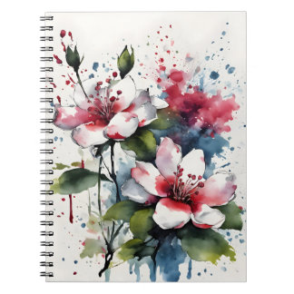 Bouvardia - Watercolor flowers Notebook
