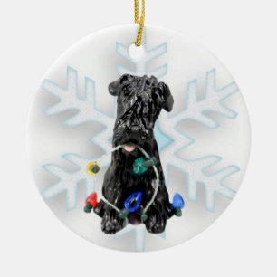 Bouvier des flanders Dog Christmas ornament
