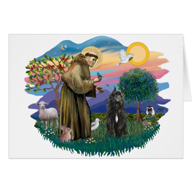 Bouvier des Flandres (black) (Front Horizontal)