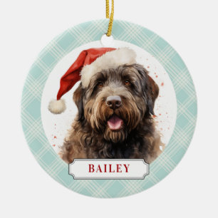 Bouvier Des Flandres Ceramic Circle Ornament